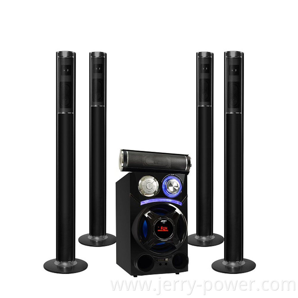 JERRY brand wooden box 5.1 JR-1600 speaker home optical input blue tooth home theater sound system